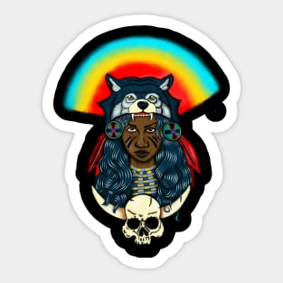 Beautiful Native African Woman Afro Black Pride Sticker